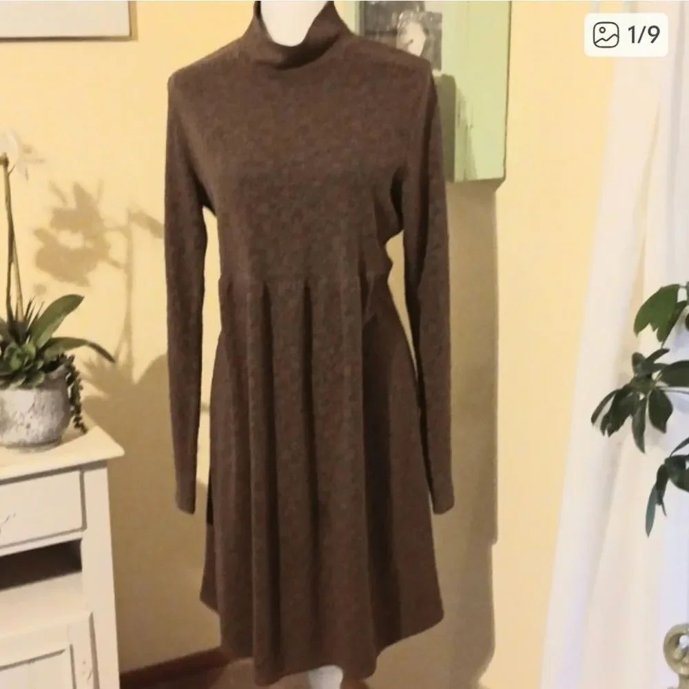 Cut Loose Knit Empire Dress. Coottagecore. Comfy. Relaxed